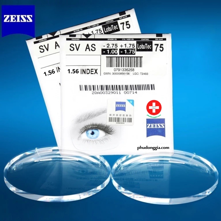 1.56 Tròng kính Zeiss Lotu Tec là sản phẩm cao cấp sản xuất bởi tập đoàn công nghệ Zeiss, thương hiệu có lịch sử hơn 160 năm trong ngành quang học và nhãn khoa